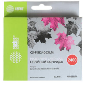 Картридж Cactus CS-PGI2400XLM (9275B001)