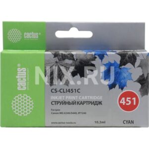Картридж Cactus CS-CLI451C (6524B001)